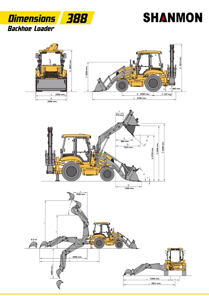 388 backhoe loader Thailand best